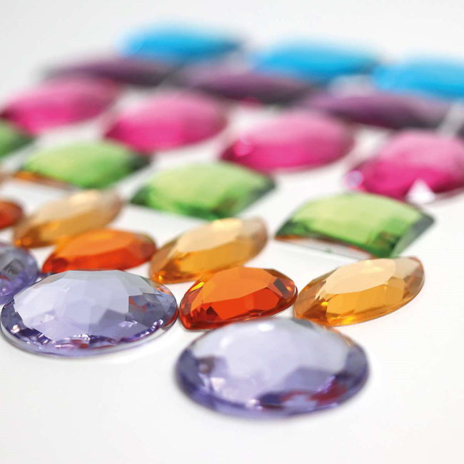 Grimm's | Glitter Stones Large | 28 Pieces