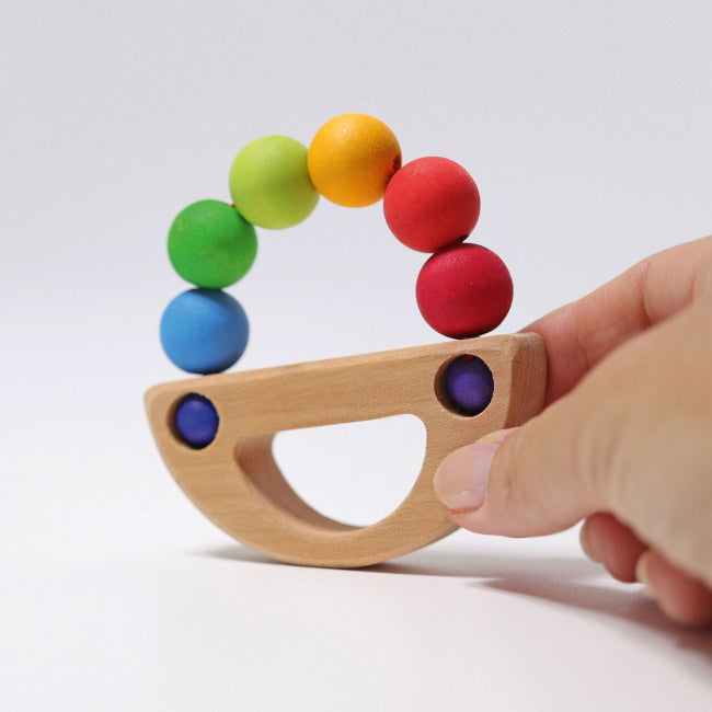 Grimm's | Grasping Toy Rainbow Boat at Milk Tooth