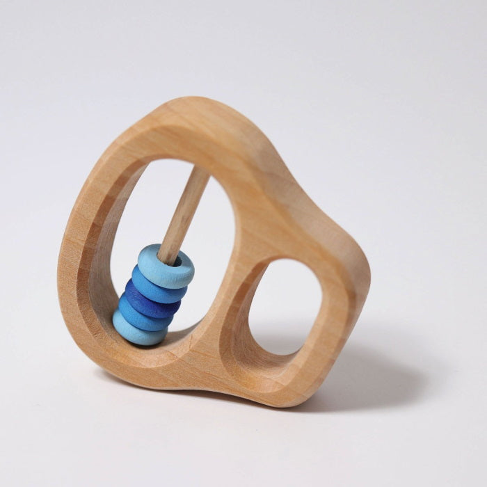 Grimm's | Klipp Klapp Rattle Blue at Milk Tooth