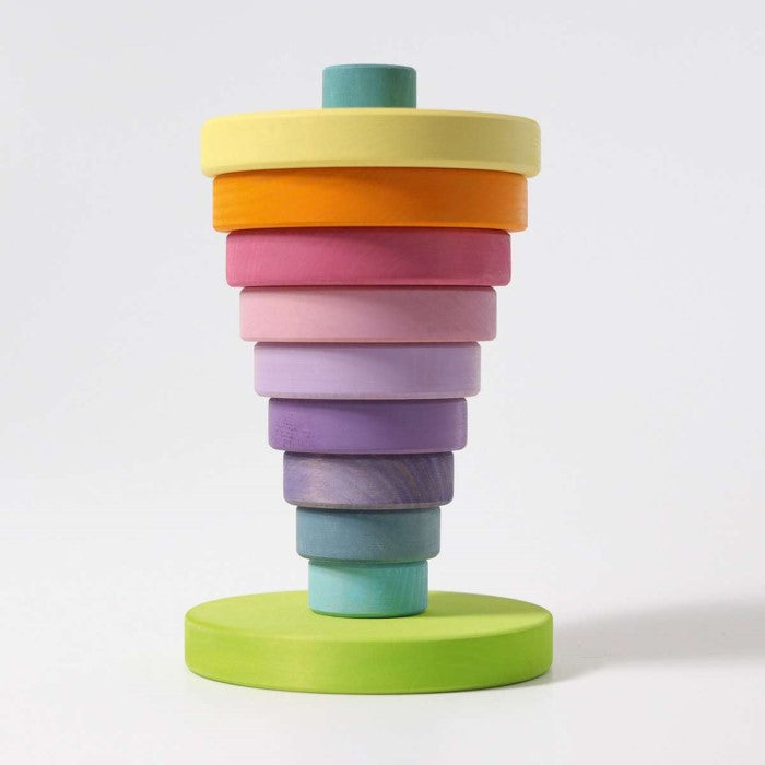 Grimm's | Large Conical Stacking Tower | Pastel