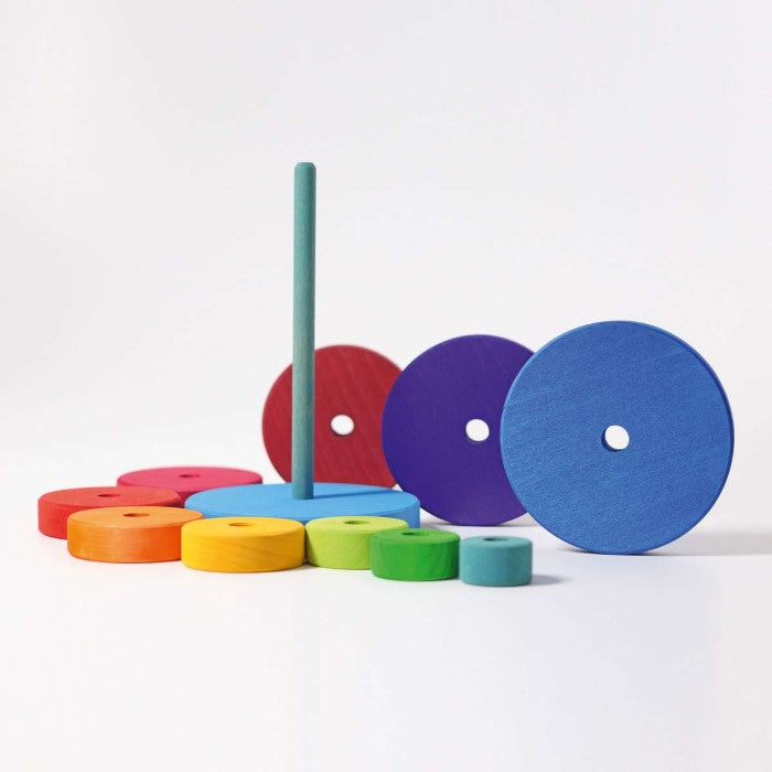Grimm's | Large Conical Stacking Tower | Rainbow