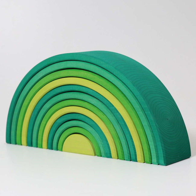Grimm's | Large Rainbow Forest Green at Milk Tooth