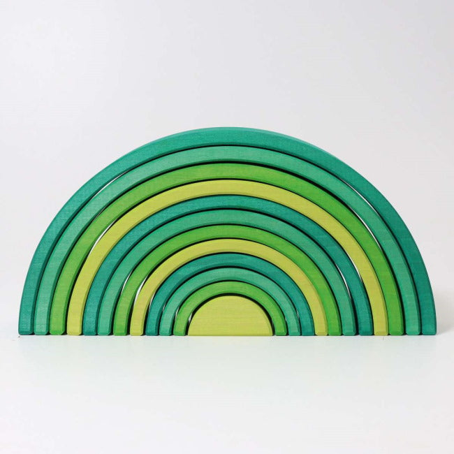 Grimm's | Large Rainbow Forest Green at Milk Tooth