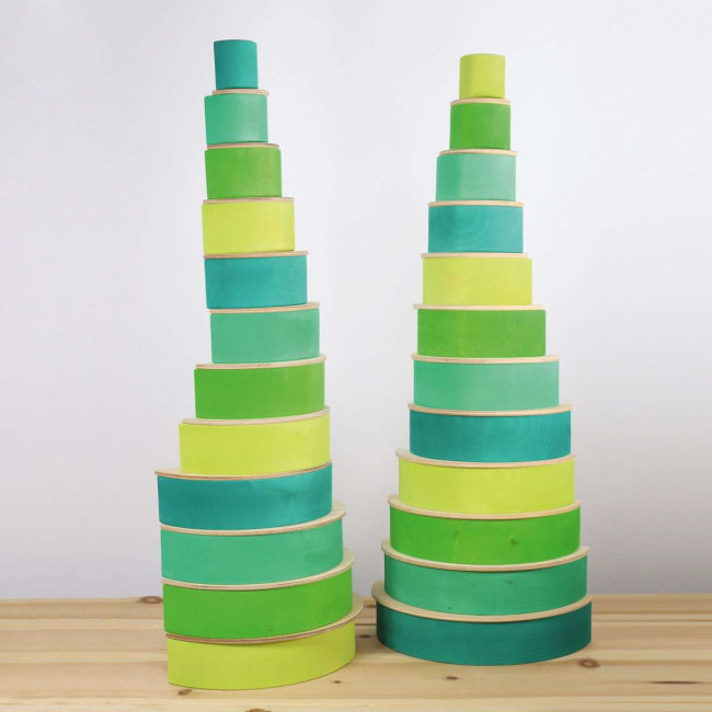 Grimm's | Large Rainbow Forest Green at Milk Tooth