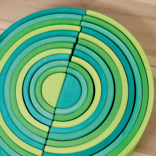 Grimm's | Large Rainbow Forest Green at Milk Tooth