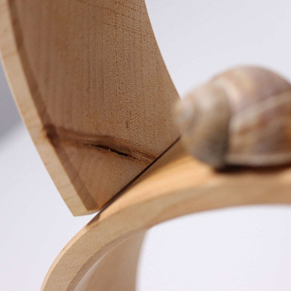 Grimm's | Large Natural Rainbow wooden stacking toy at Milk Tooth