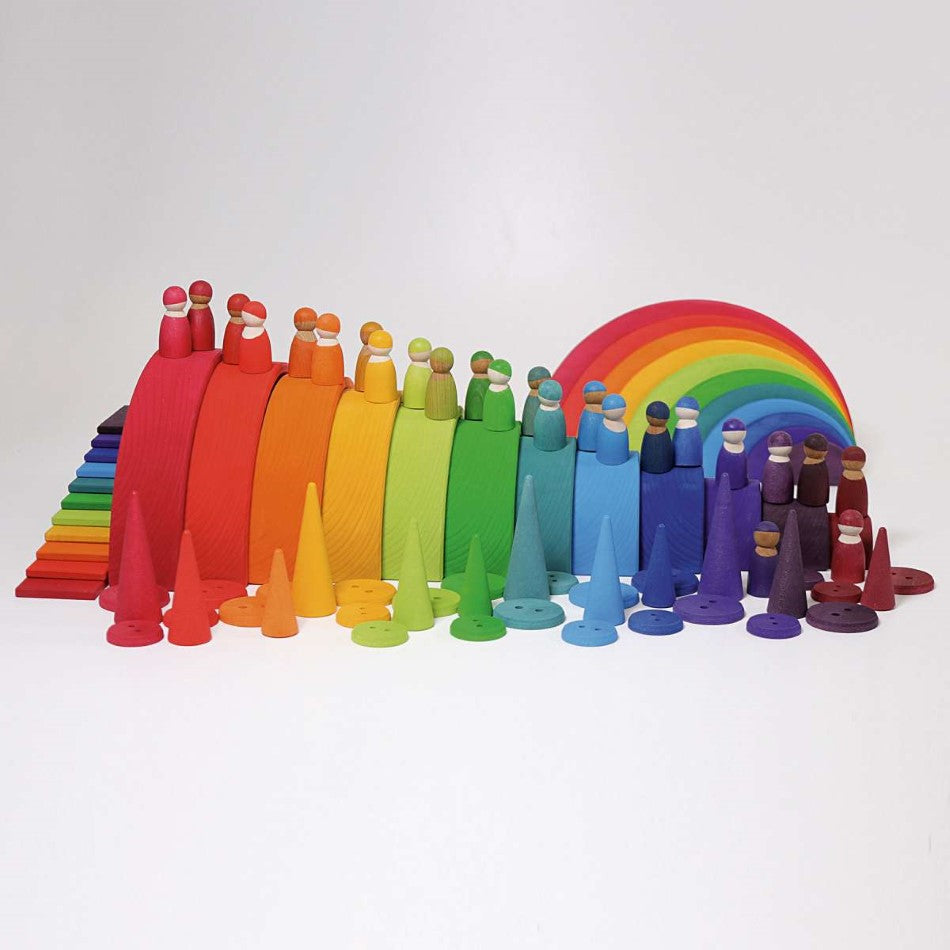 Grimm's Large Rainbow Stacker, Rainbow Friends, Bowls, Semi-Circles and more