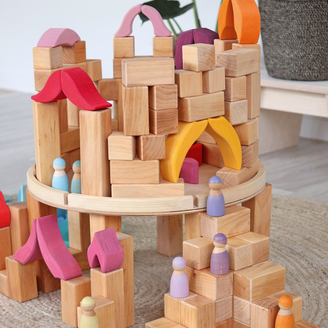 Grimm's | Natural Large Stepped Pyramid at Milk Tooth