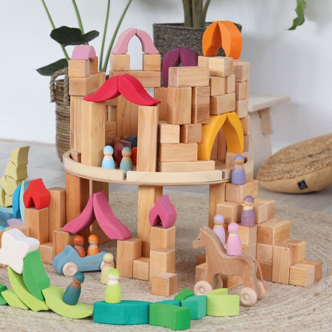 Grimm's | Natural Large Stepped Pyramid at Milk Tooth