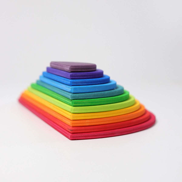 Grimm's Rainbow Semi Circles wooden toy at Milk Tooth
