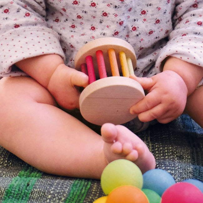 Grimm's | Rolling Wheel with Bell Mini