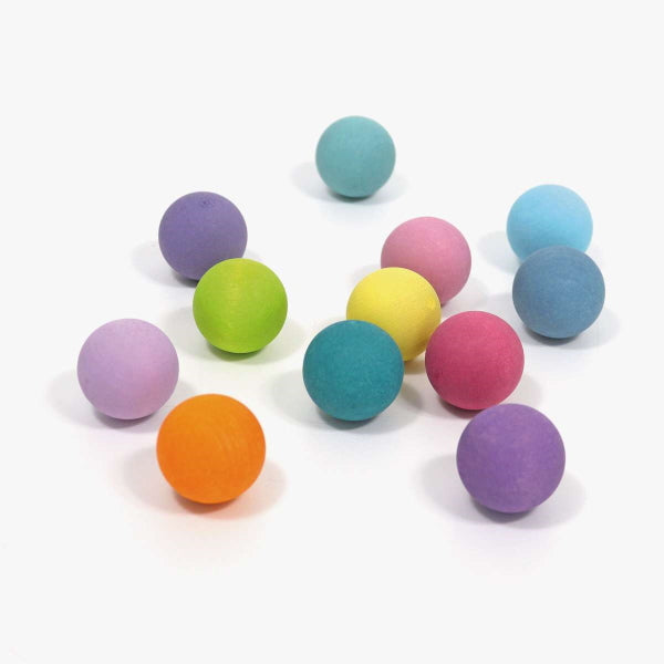 Grimm's | Small Pastel Balls | Wooden Toys