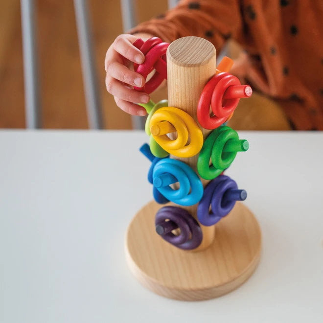 Grimm's | Sorting Helper for Building Rings | Rainbow