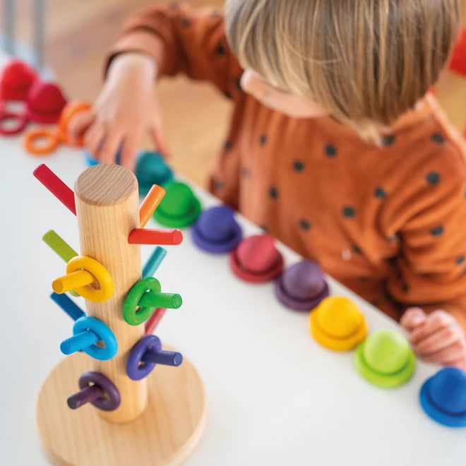 Grimm's | Sorting Helper for Building Rings | Rainbow