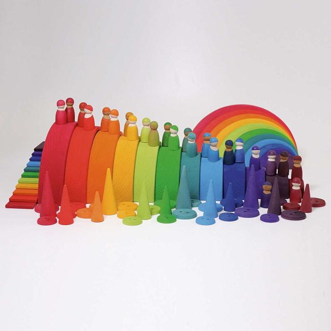 Grimm's | Rainbow Forest | Wooden Cones Toy Set with many other Grimm's products