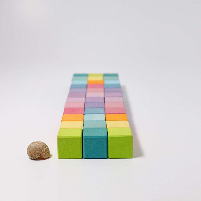 Grimm's | Square Mosaic | Pastel 36 Blocks