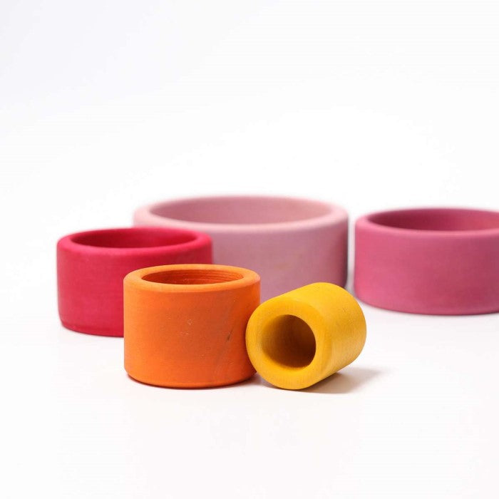 Grimm's | Coloured Stacking Bowls | Lollipop