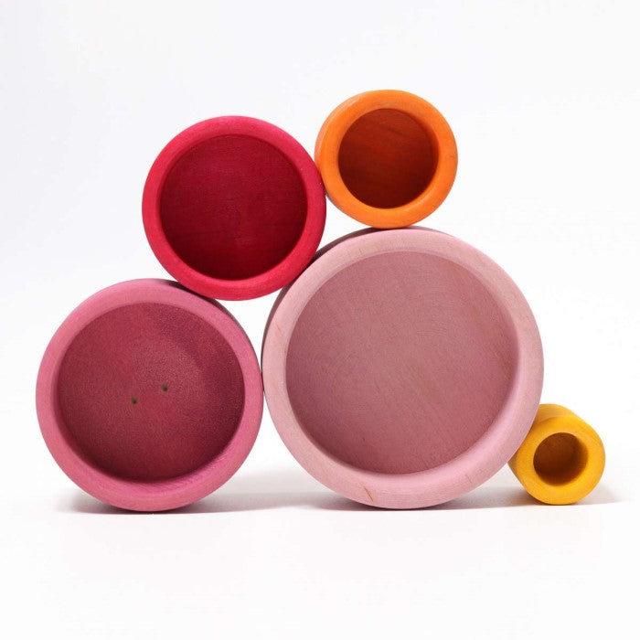 Grimm's | Coloured Stacking Bowls | Lollipop