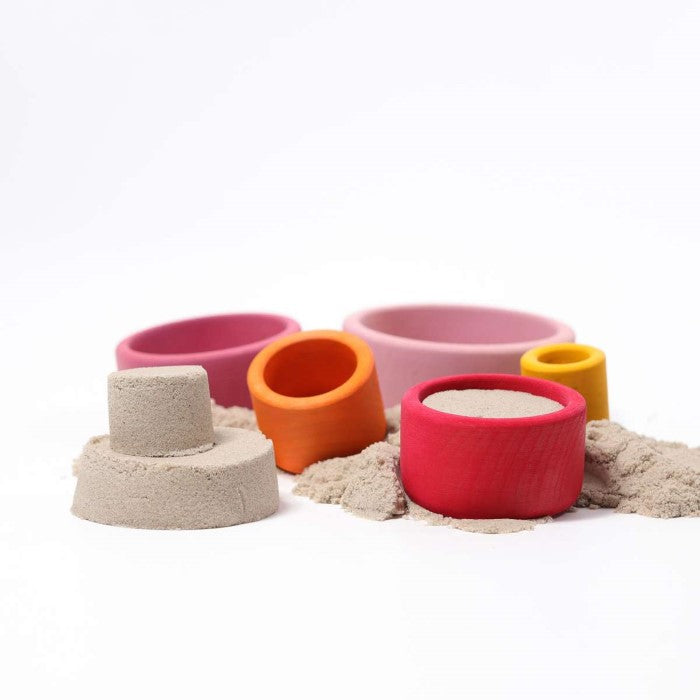 Grimm's | Coloured Stacking Bowls | Lollipop