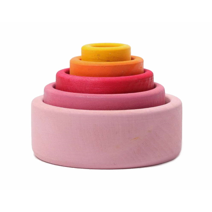 Grimm's | Coloured Stacking Bowls | Lollipop