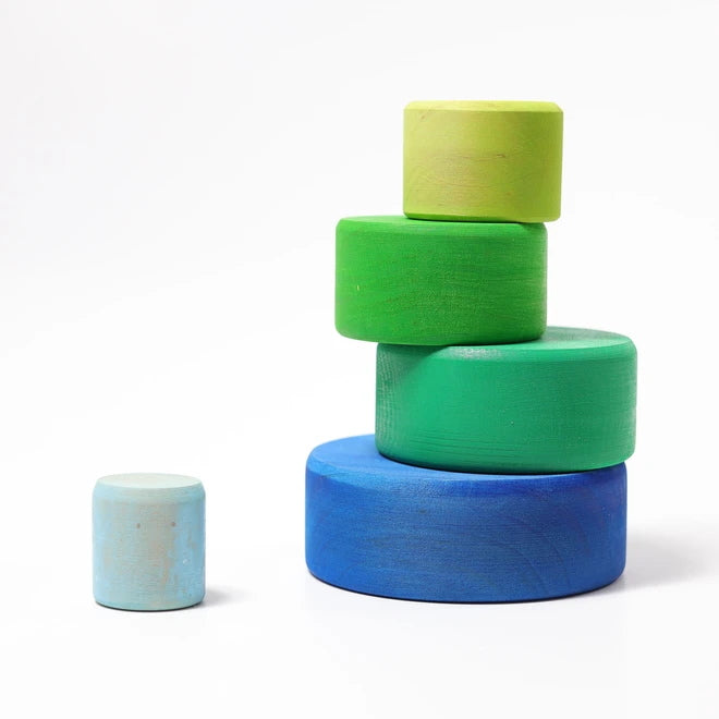 Grimm's | Coloured Stacking Bowls | Ocean