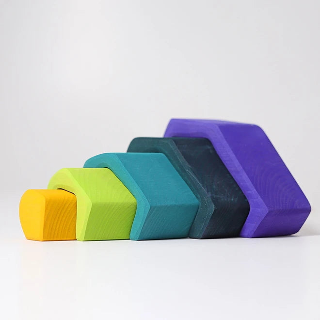 Grimm's | Wooden Stacking Toy | Cave Earth Stone
