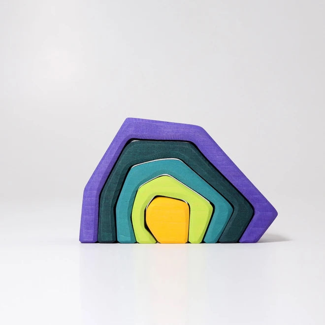 Grimm's | Wooden Stacking Toy | Cave Earth Stone