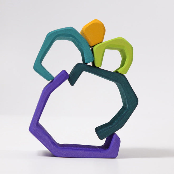 Grimm's | Wooden Stacking Toy | Cave Earth Stone