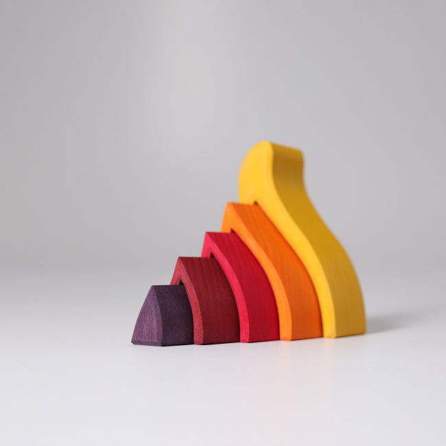 Grimm's | Stacking Fire Small wooden toy at Milk Tooth