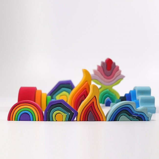 Grimm's | Stacking Fire Small wooden toy at Milk Tooth