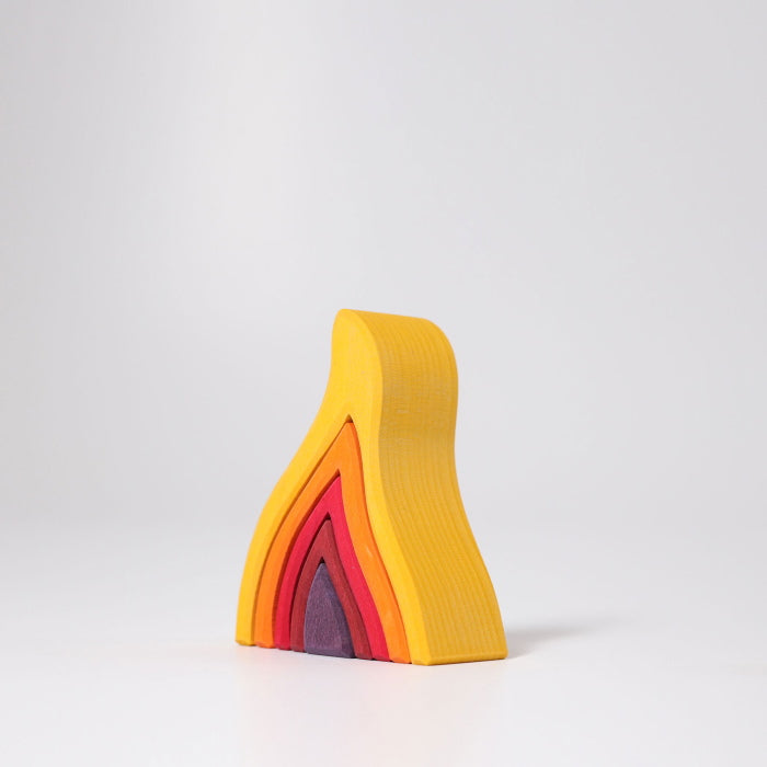 Grimm's | Stacking Fire Small wooden toy at Milk Tooth