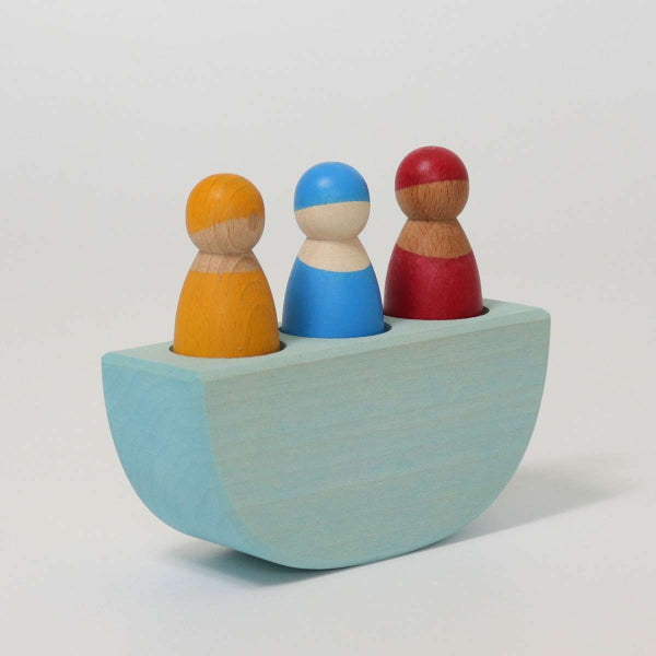 Grimm's | Three in a Boat wooden toy at Milk Tooth