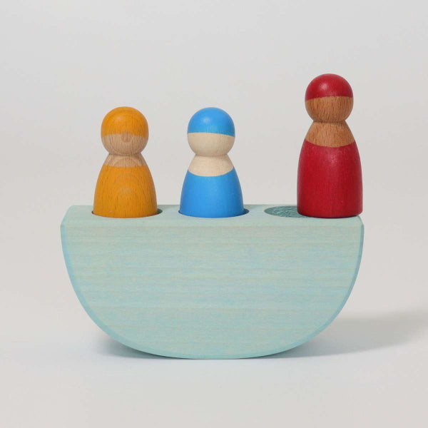 Grimm's | Three in a Boat wooden toy at Milk Tooth