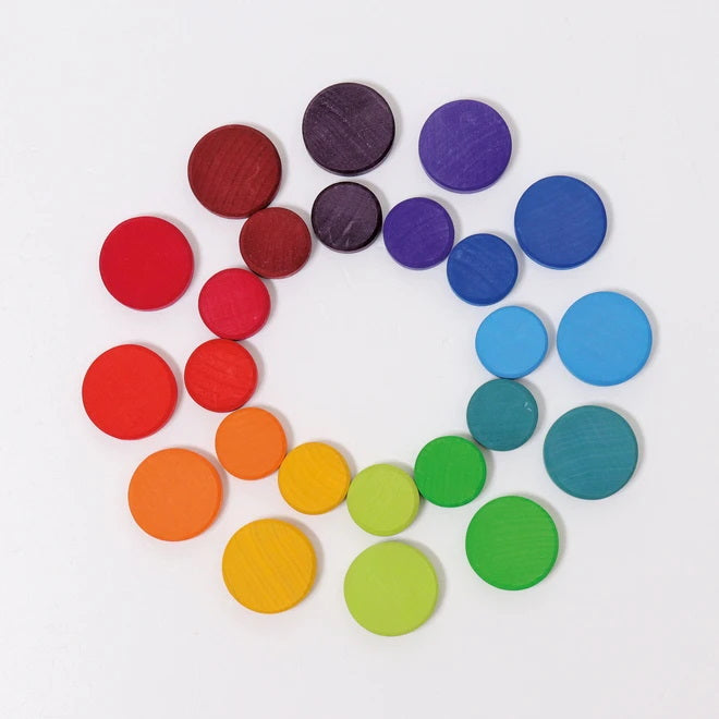 Grimm's | Wooden Rainbow Coins