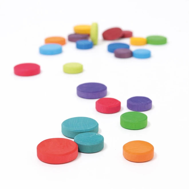 Grimm's | Wooden Rainbow Coins