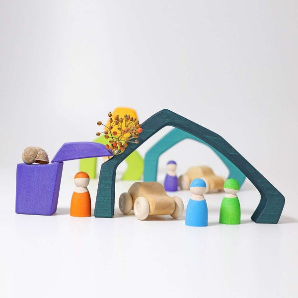 Grimm's | Building Set | Four Elements Puzzle | Large