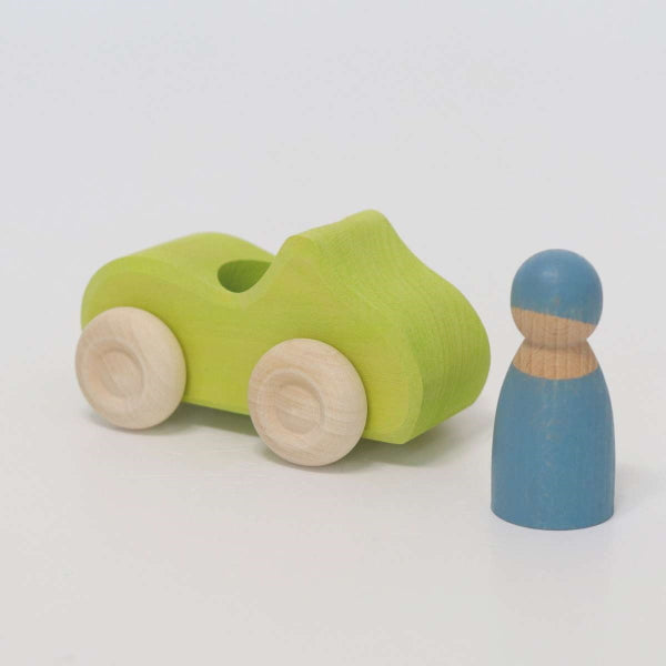 Grimm's | Convertible Car | Small | Green with Friend