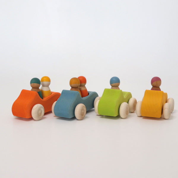 Grimm's Wooden Convertible Cars with Friends