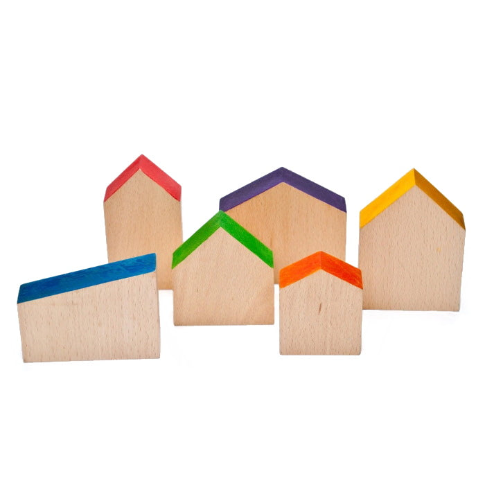 Grapat | 6 Houses | Wooden Toys