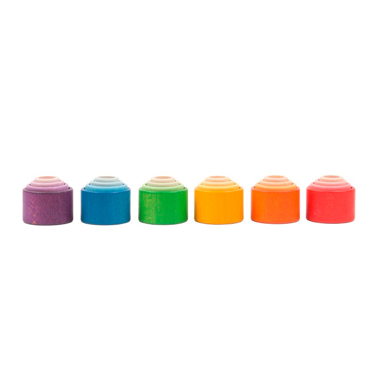 Grapat | Nest Bowls | 24 Pieces | Wooden Nesting Toys