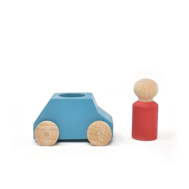 Lubulona | Car in Blue with Red Figure