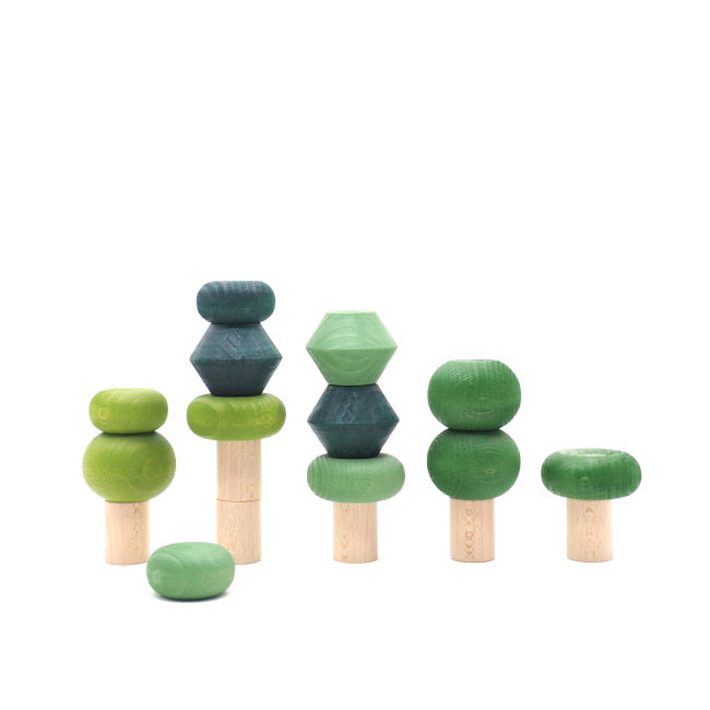 Lubulona | Stacking Trees All Seasons Summer wooden trees