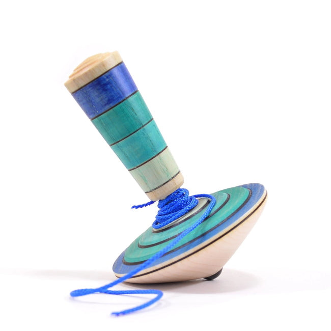 Mader | My First Spinning Top with Starter | Blue