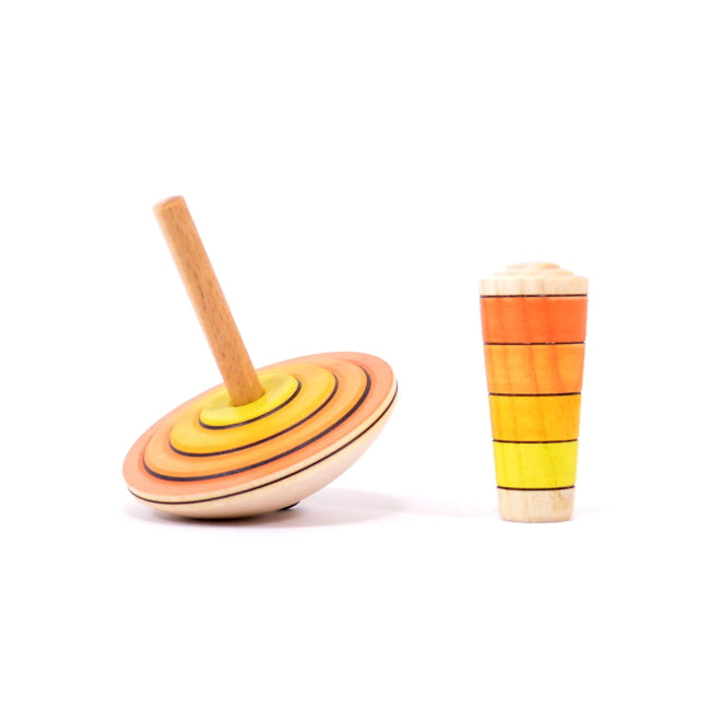 Mader | My First Spinning Top with Starter | Orange at Milk Tooth