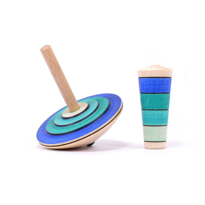 Mader | My First Spinning Top with Starter | Blue