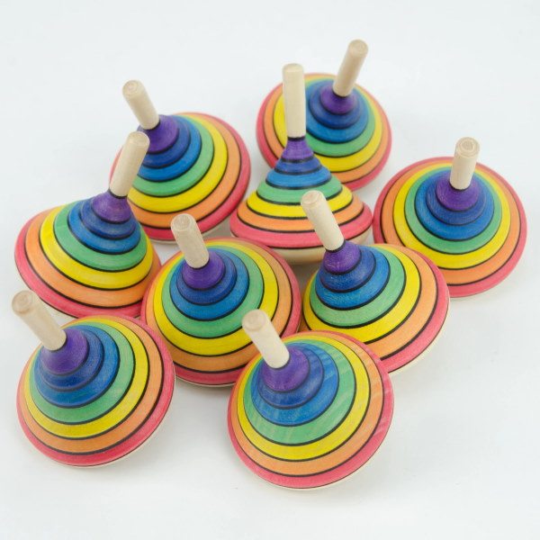 Mader | Rainbow Spinning Top at Milk Tooth