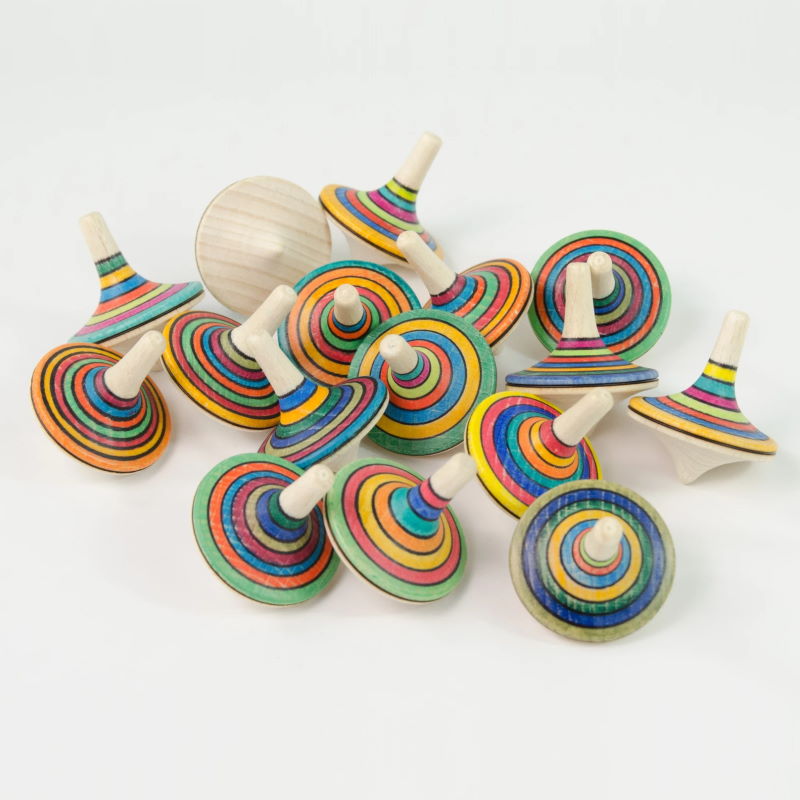 Mader | Rallye Spinning Top | Striped at Milk Tooth