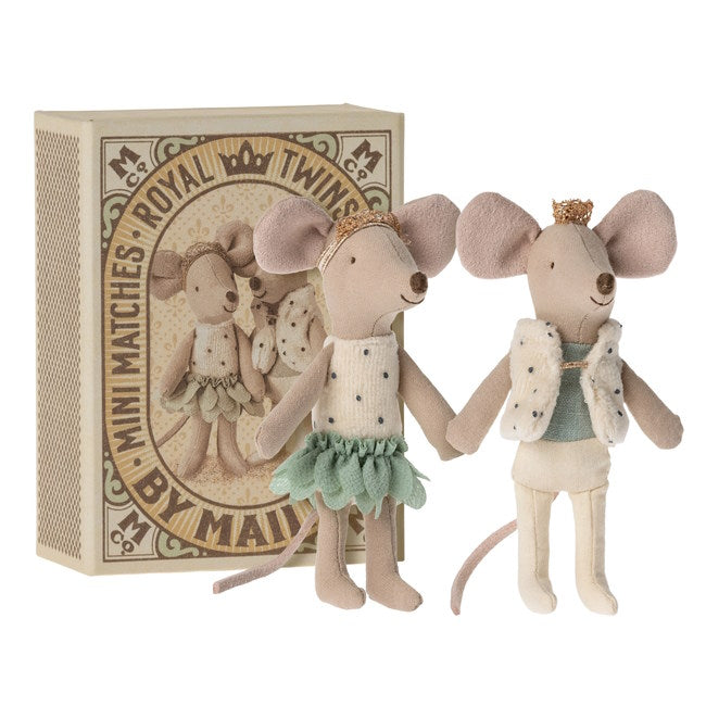 Maileg | Mice Royal Twins in Box at Milk Tooth