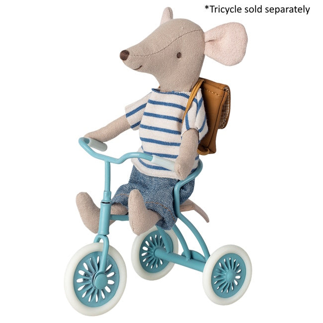 Maileg | Mouse Tricycle Big Brother with Bag at Milk Tooth
