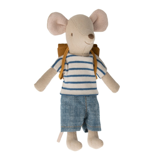 Maileg | Mouse Tricycle Big Brother with Bag at Milk Tooth